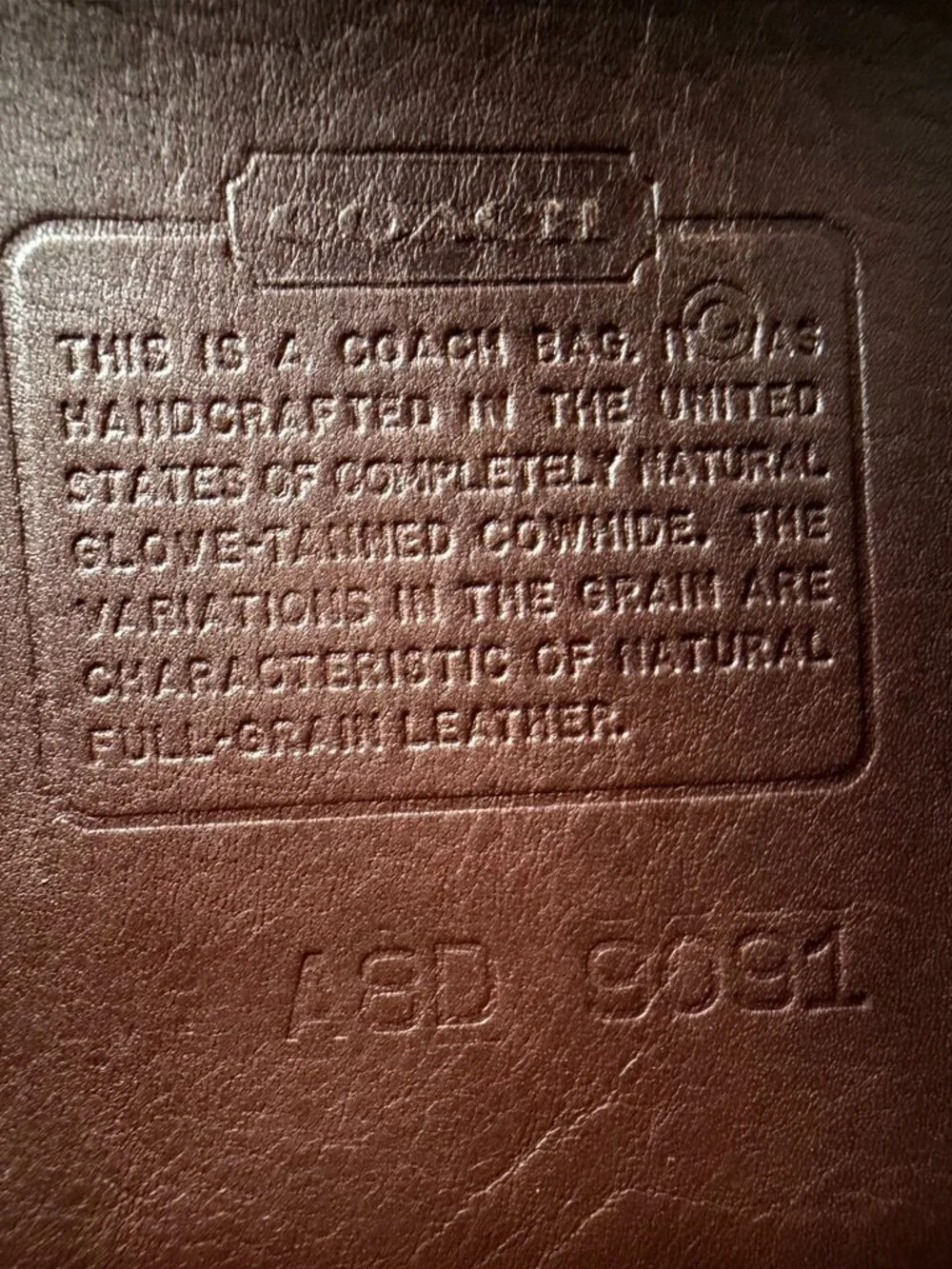 Vintage Coach 9091 Tribeca Convertible Clutch USA Mahogany Shoulder Crossbody 19